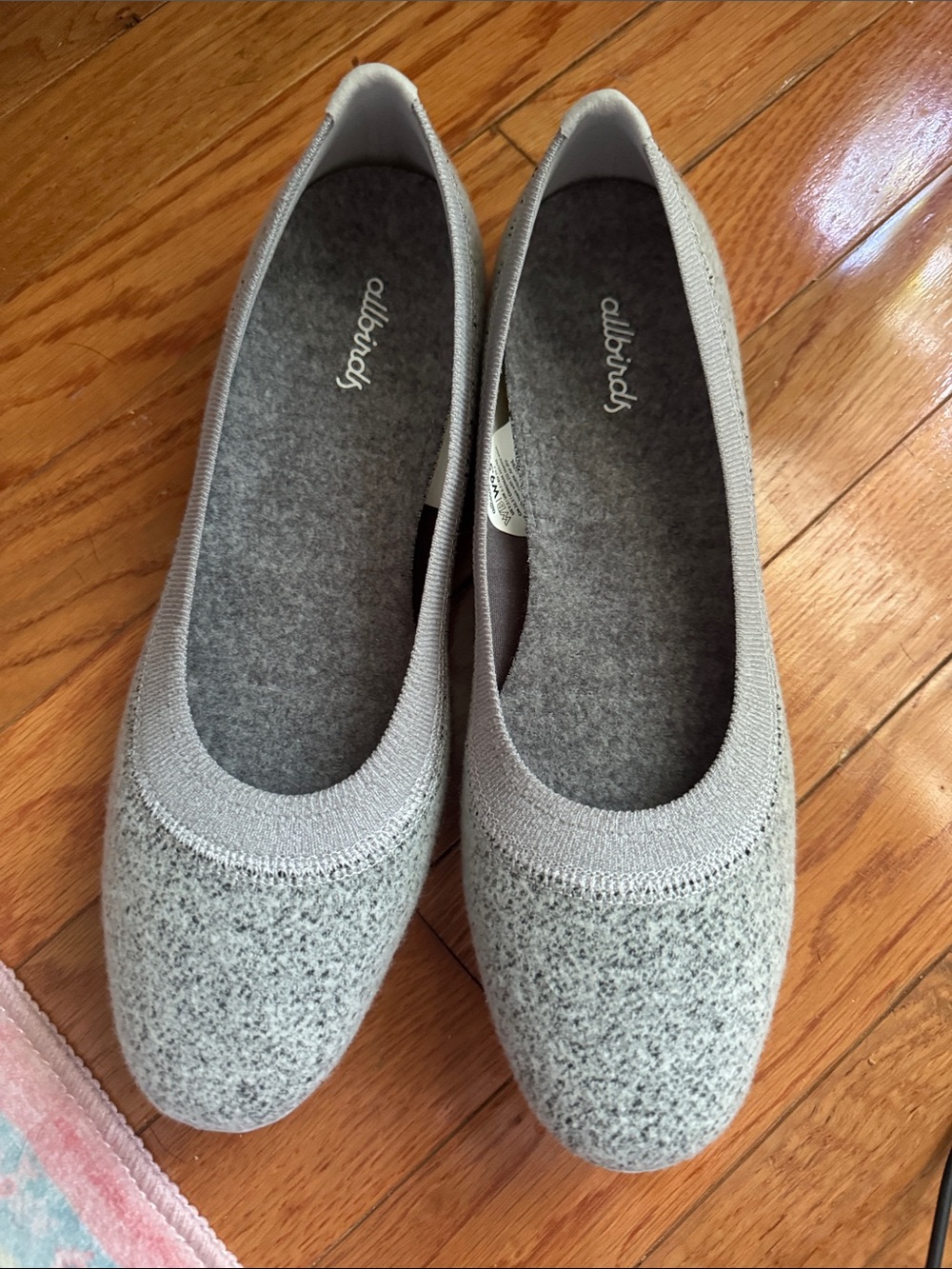 Allbirds Wool Breezer Ballet Flats — Light Gray 9.5 NWOT